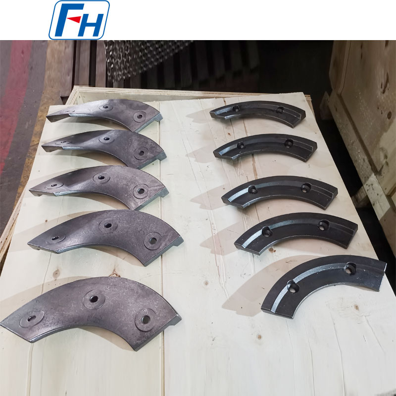 Ni-Hard Cast Iron Concrete Mixer Mixing Blades for Construction Mixing Stations