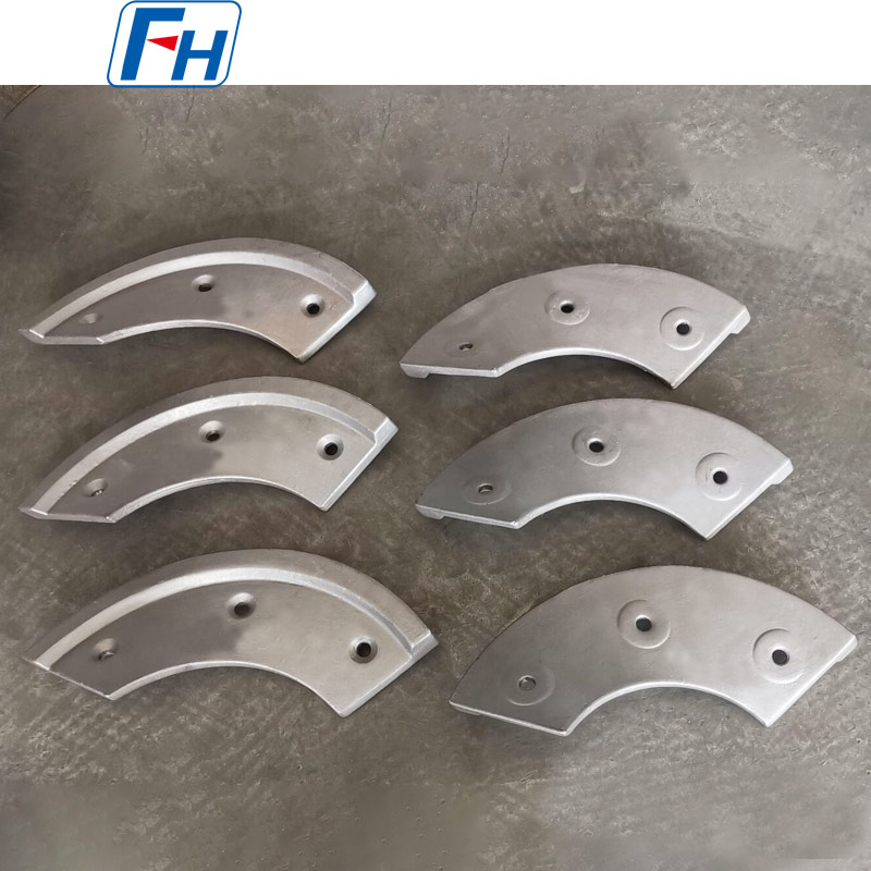 Ni-hard Cast Iron Concrete Mixer Wear Blades