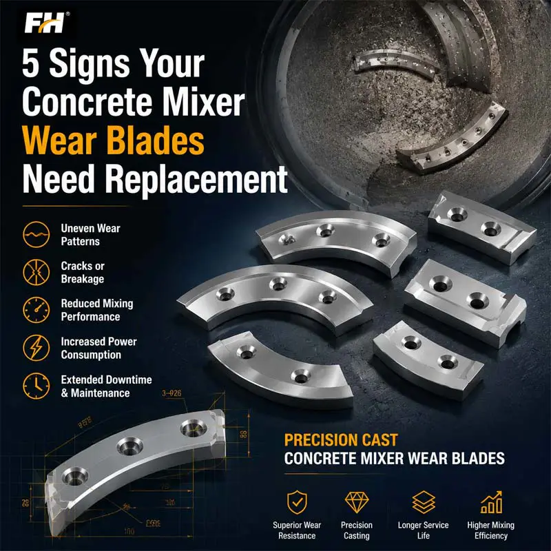5 Signs Your Concrete Mixer Wear Blades Need Replacement