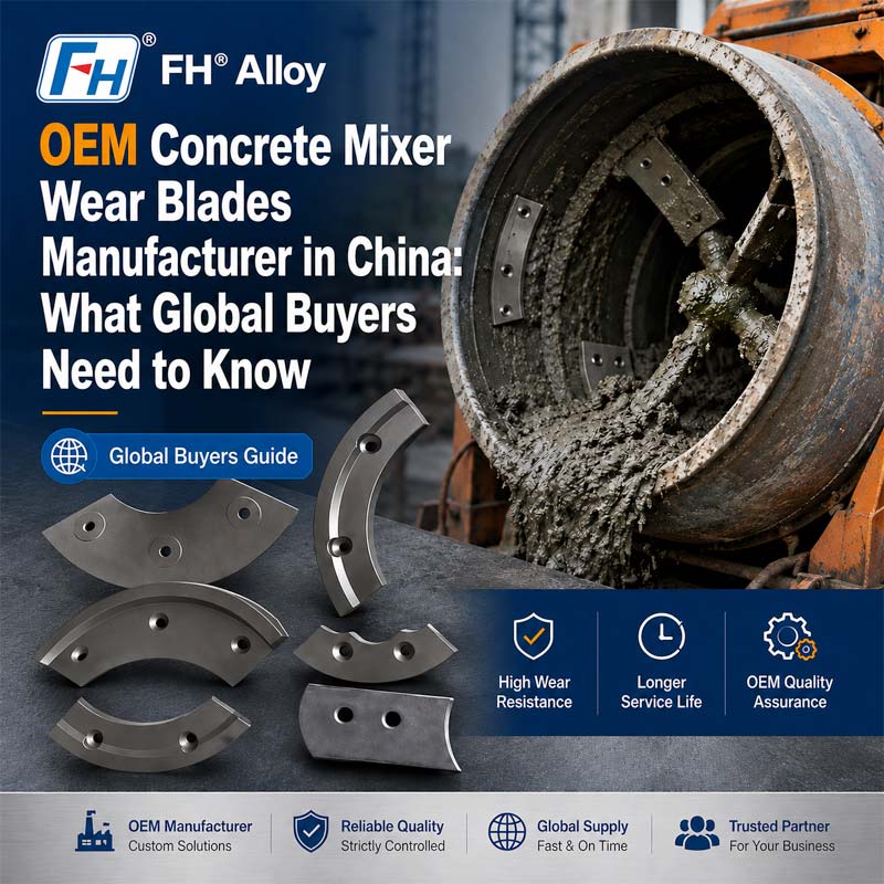 OEM Concrete Mixer Wear Blades Manufacturer in China: What Global Buyers Need to Know