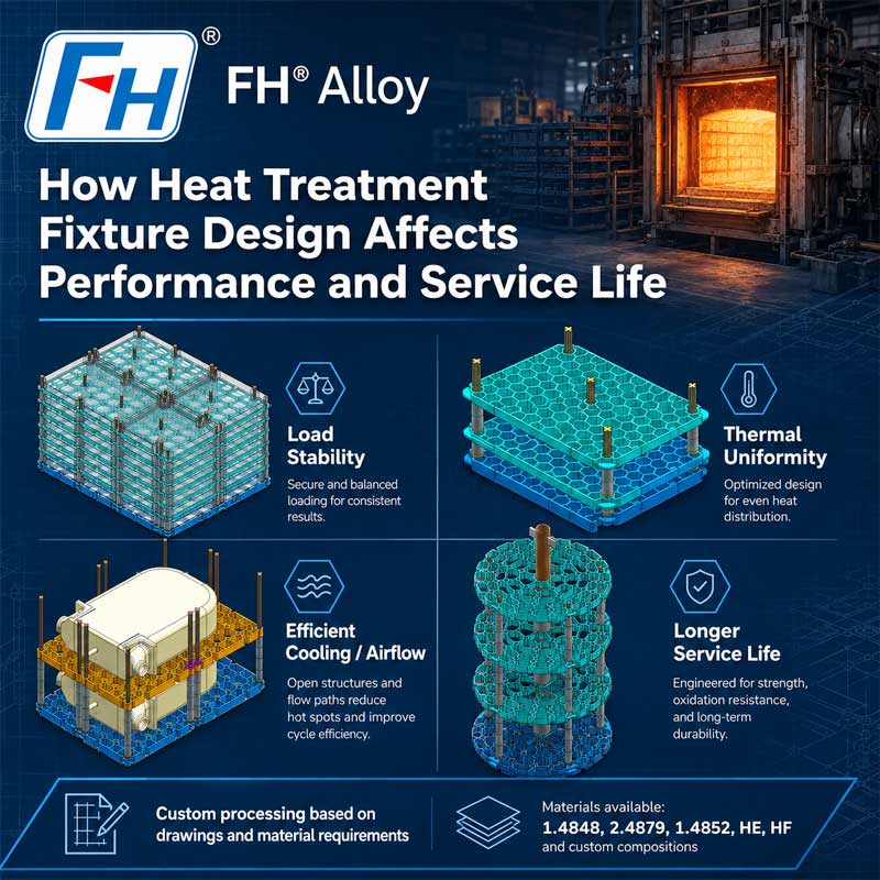 How Heat Treatment Fixture Design Affects Performance and Service Life
